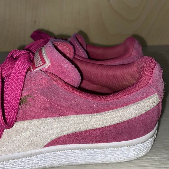 Puma Suede Pink / White 355462 38 Women's 6 - Picture 11 of 11